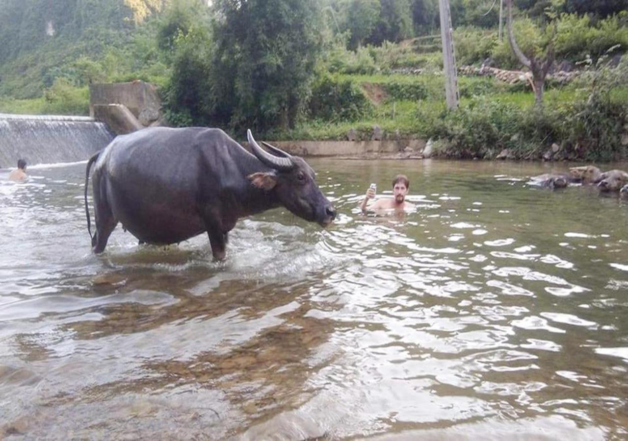 Yến Nhi Bản Giốc Homestay - Nhà sàn đá cổ Cao Bang Extérieur photo