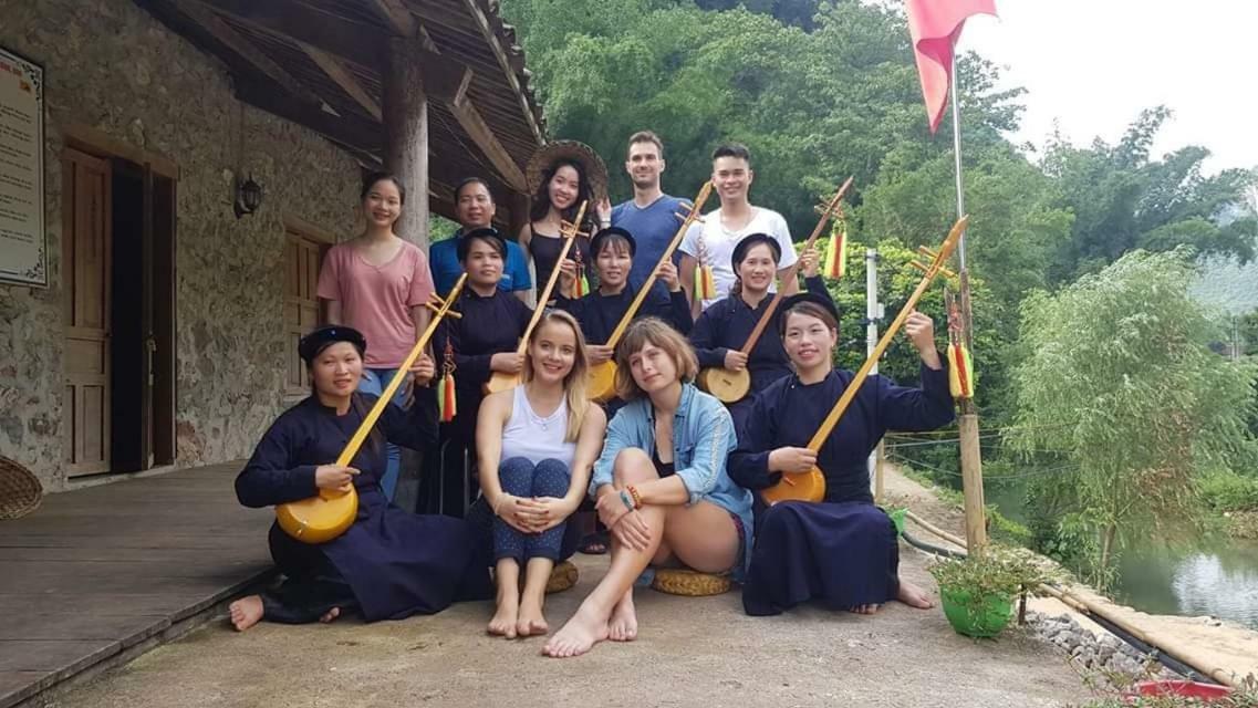 Yến Nhi Bản Giốc Homestay - Nhà sàn đá cổ Cao Bang Extérieur photo